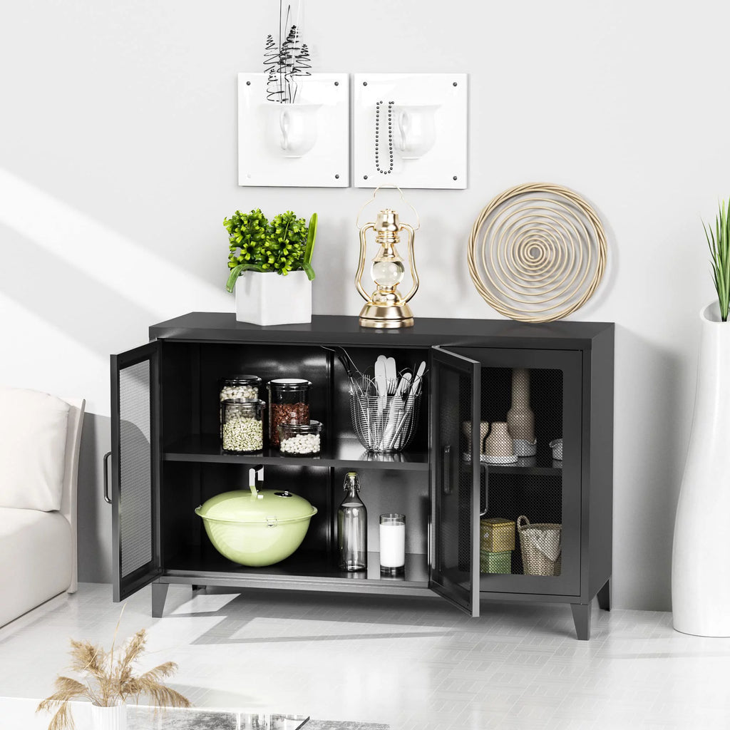 Buffet Server Table with Doors Cabinet T5233