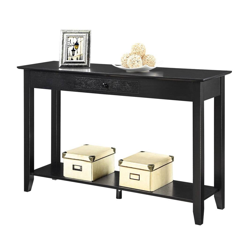 Cherry Single-Drawer Console Table W370