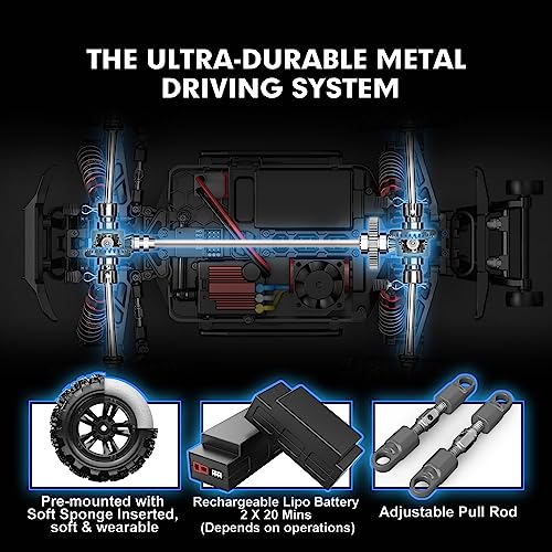 1/16 Brushless RC Car with 2 Lipo Batteries V4541