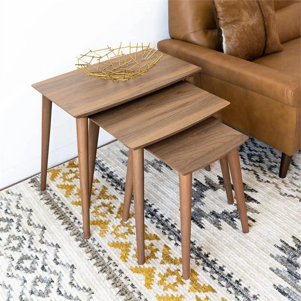 Wood Nesting Tables Set of 3 M2977