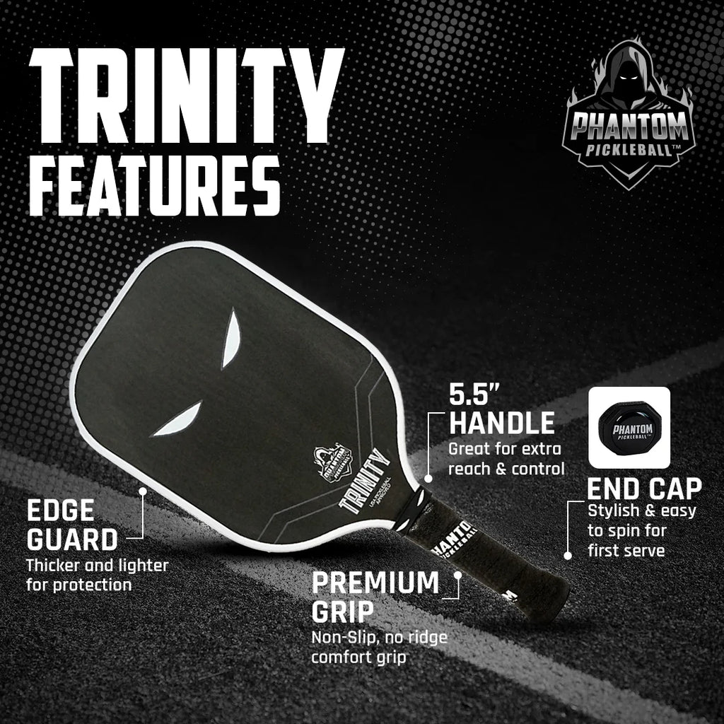 14mm T700 Raw Carbon Fiber Thermoformed Pickleball Paddle with Cover I29951