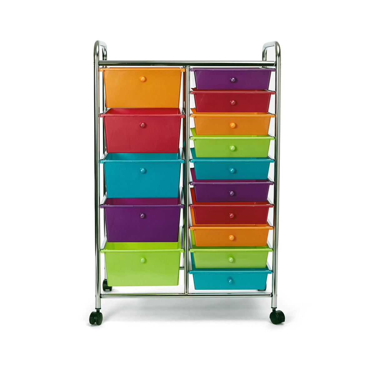 15-Drawer Black Organizer Cart P827