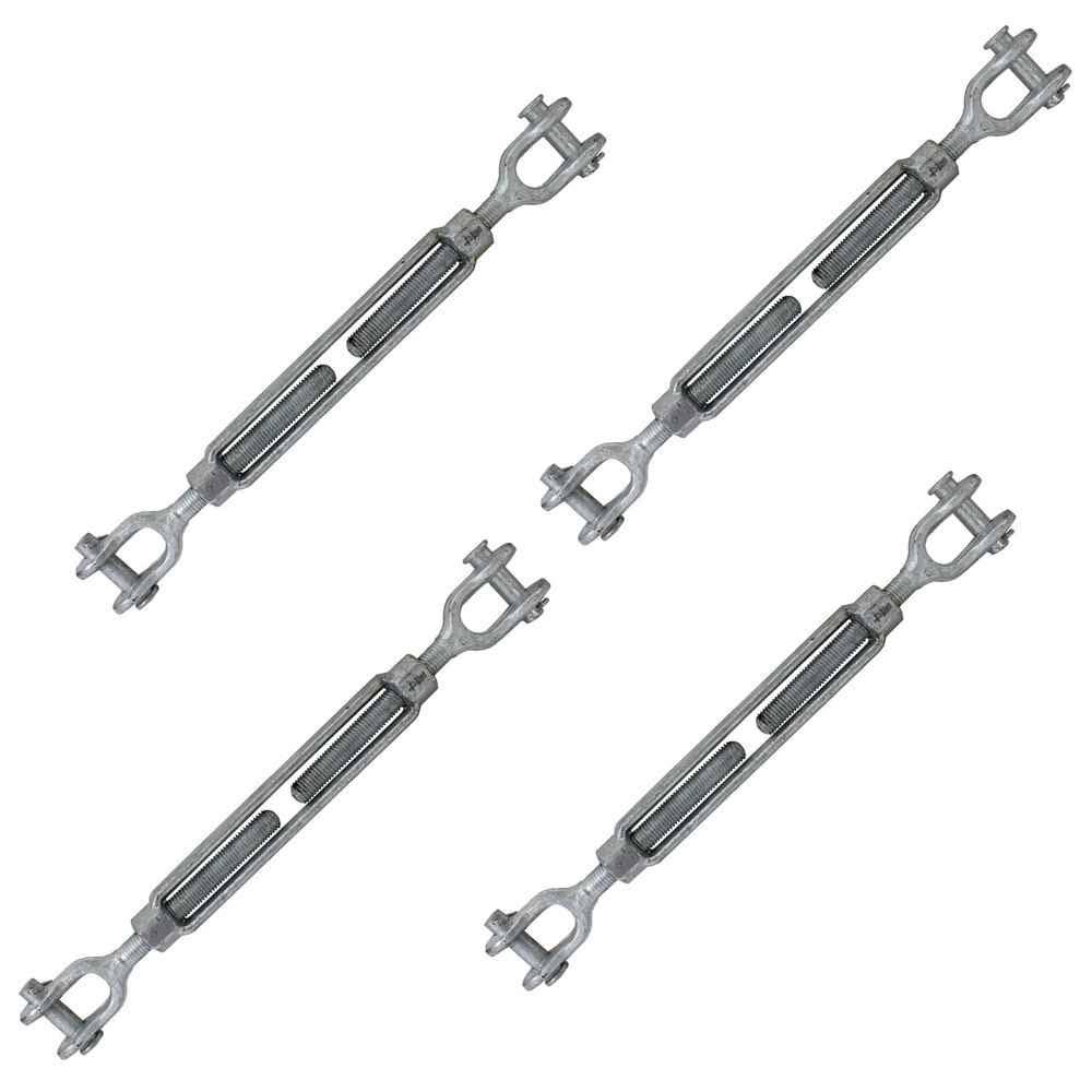 3/4 inch x 9 inch Galvanized Turnbuckle 4 Pack S774277
