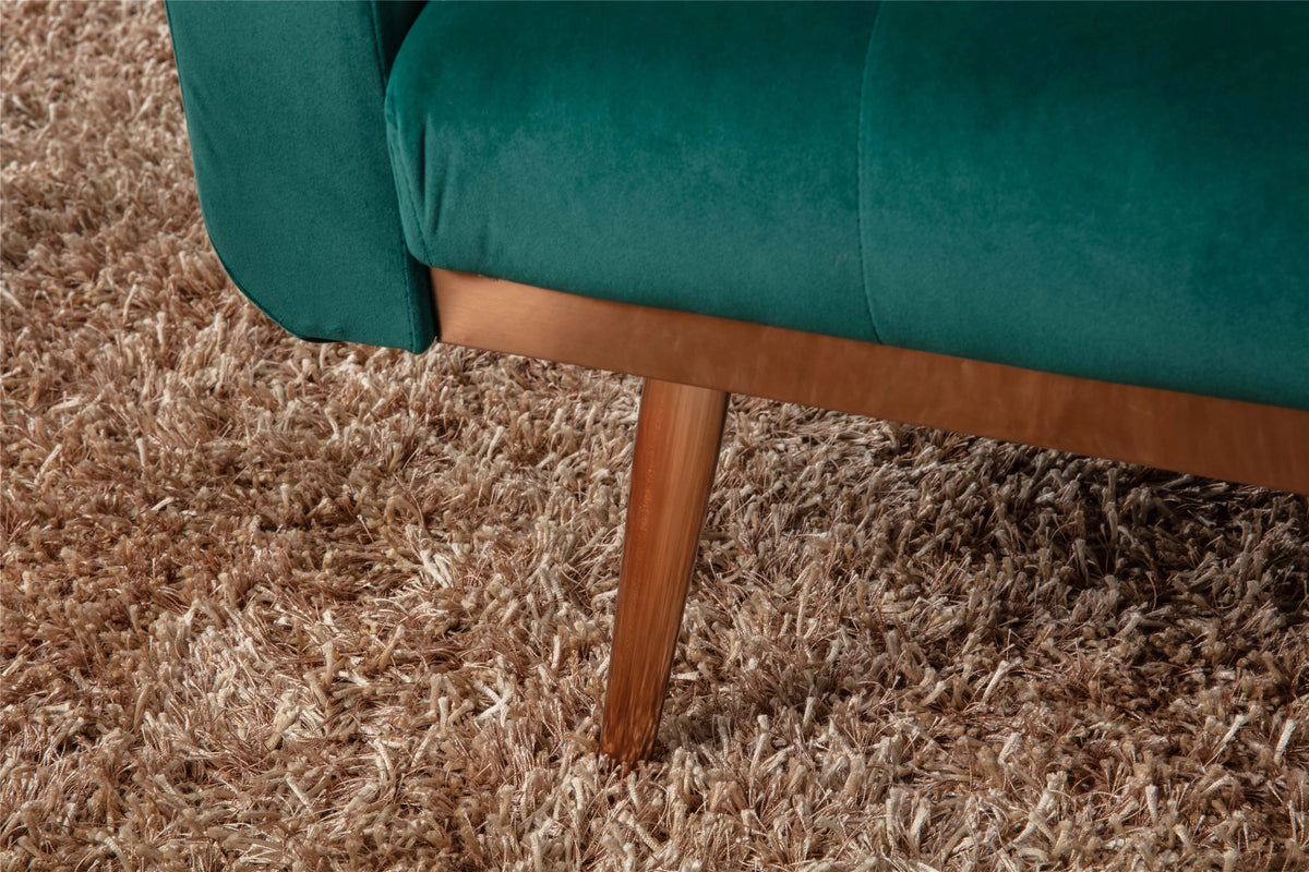 65" Velvet Tufted Convertible Futon Sofa Bed N6886