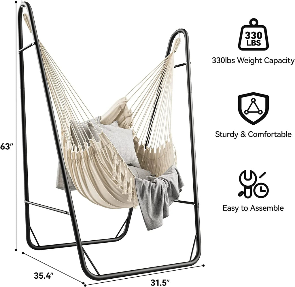 Hammock Chair with Stand 330Lbs C824