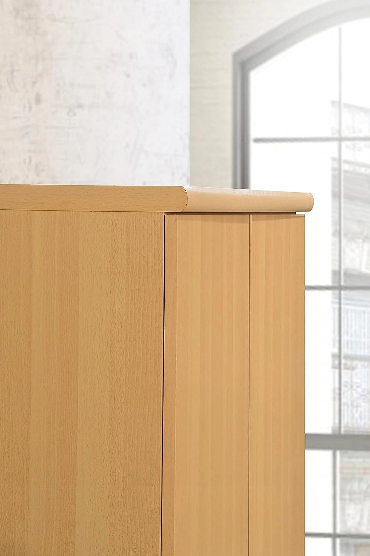 2 Door Wardrobe with Shelves & Hanging Rod V9349