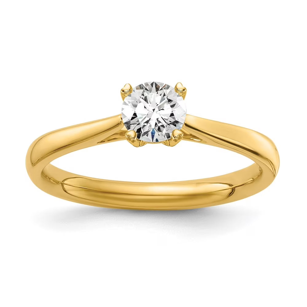 14K Yellow Gold Lab Grown Diamond Ring Size 7 X7775