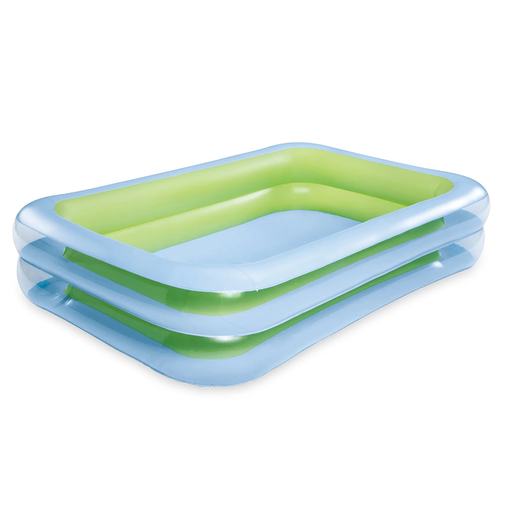 Blue Inflatable Rectangular Swimming Pool M1009