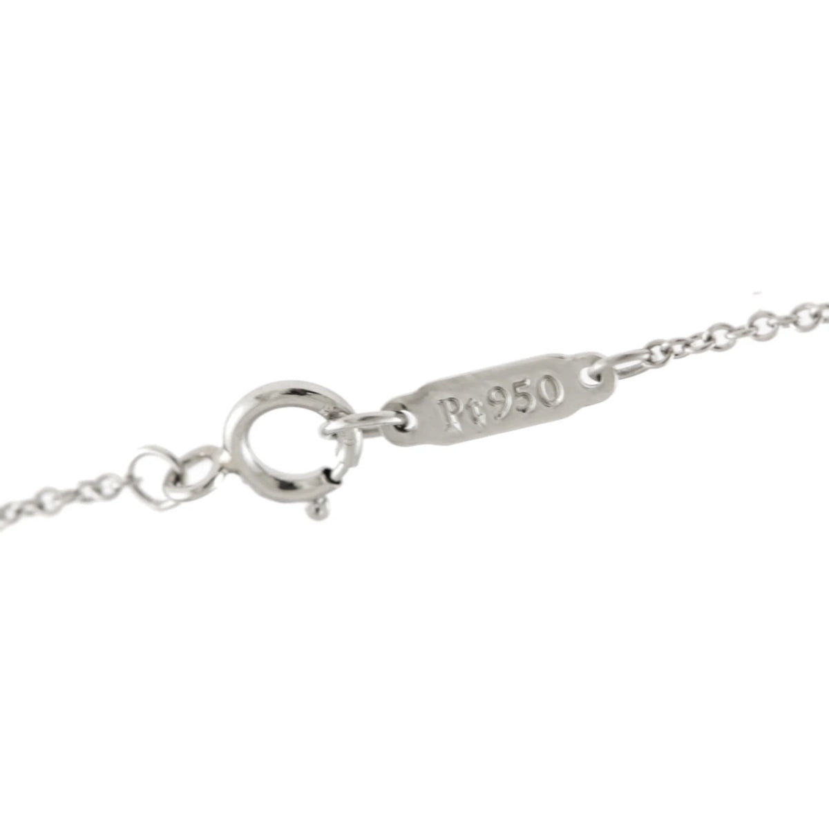 Tiffany Open Circle Diamond Necklace Pt950 Platinum M7502