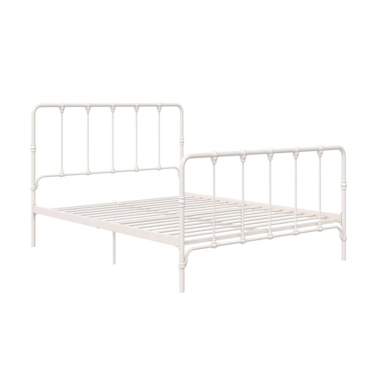 White Full Metal Bed L668
