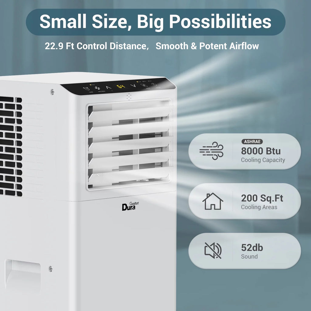 Portable Air Conditioner 4900BTU 3-in-1 AC Unit with Window Kits Y53080
