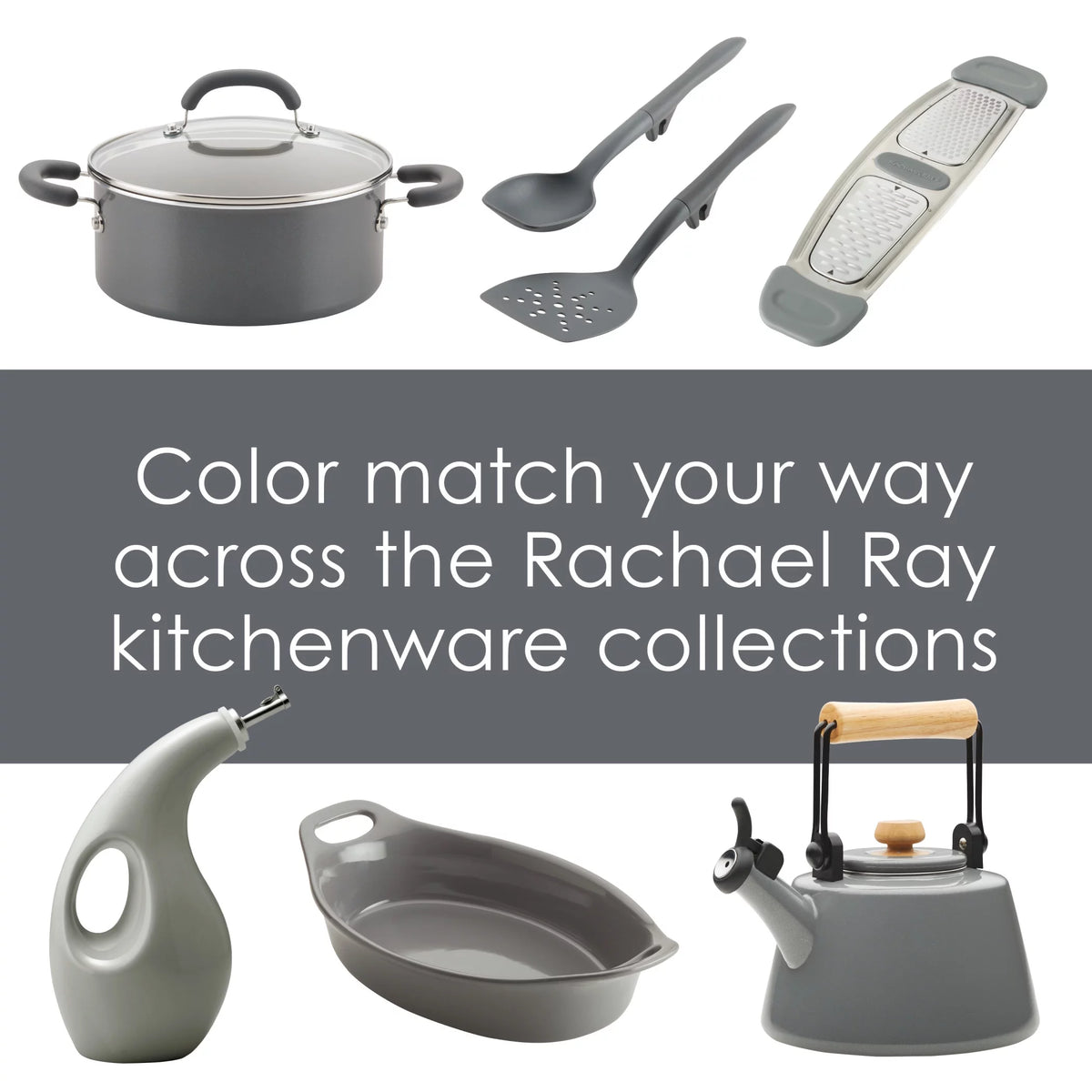 3-Piece Sea Salt Gray Kitchen Prep Set V2555