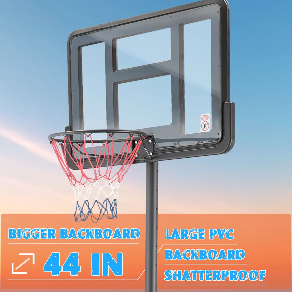 44 inch Height Adjustable Portable Basketball Hoop P64280