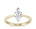 18K Yellow Gold Diamond Solitaire Ring Size 10.5 T91881