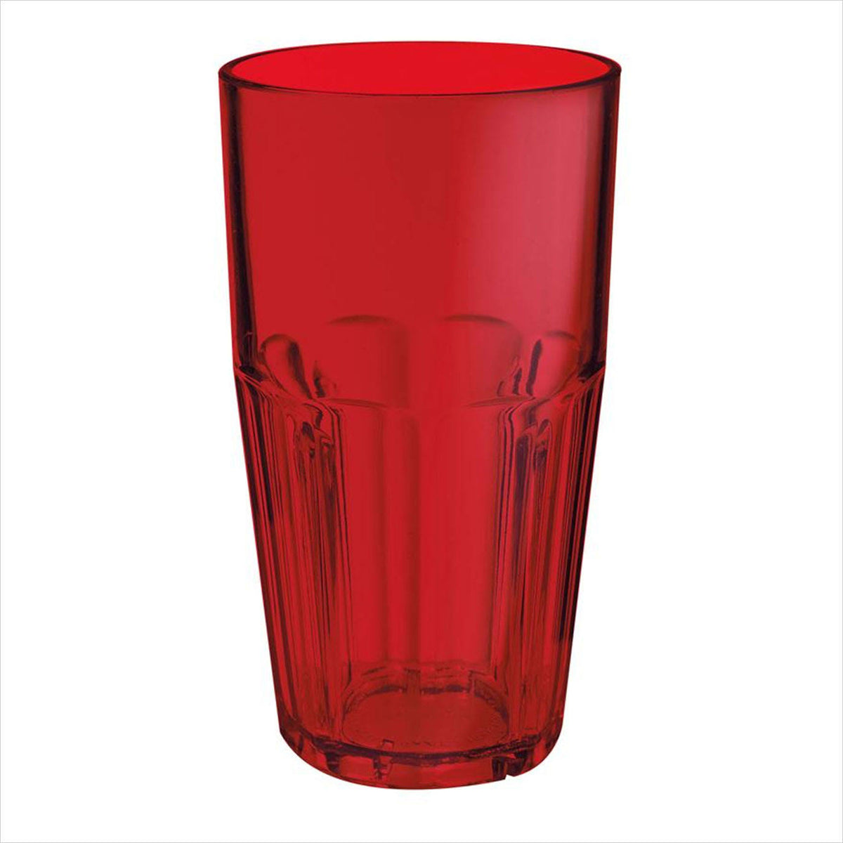 24 Packs Red Plastic Reusable Tumblers 16 oz W353
