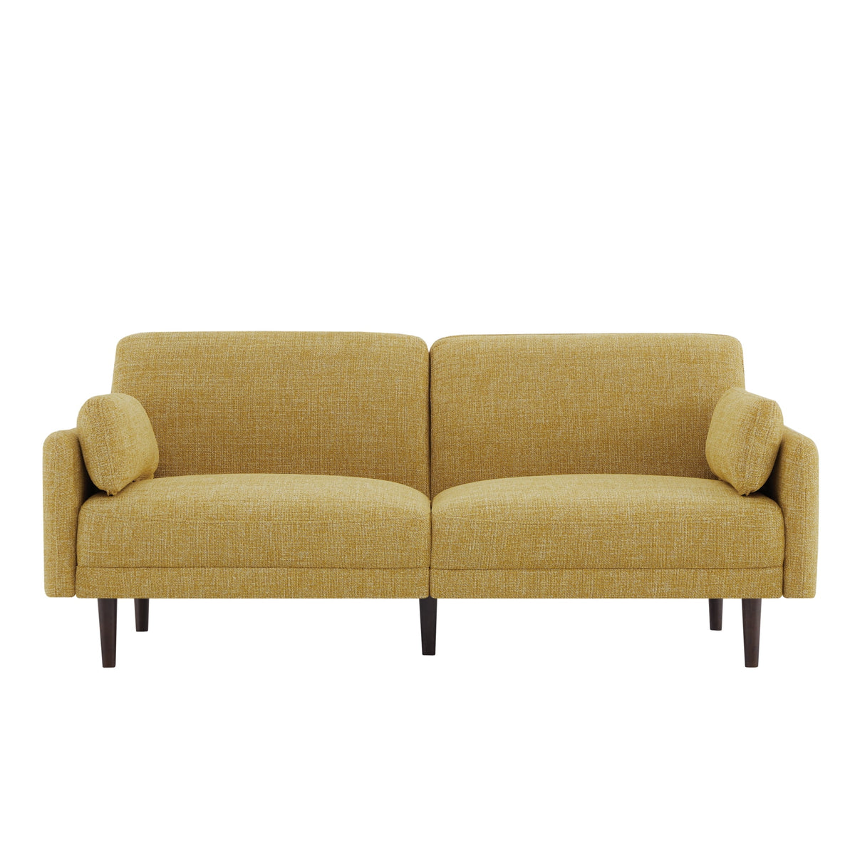 Mid-Century Modern Fabric Sofa with Solid Wood Leg T99598