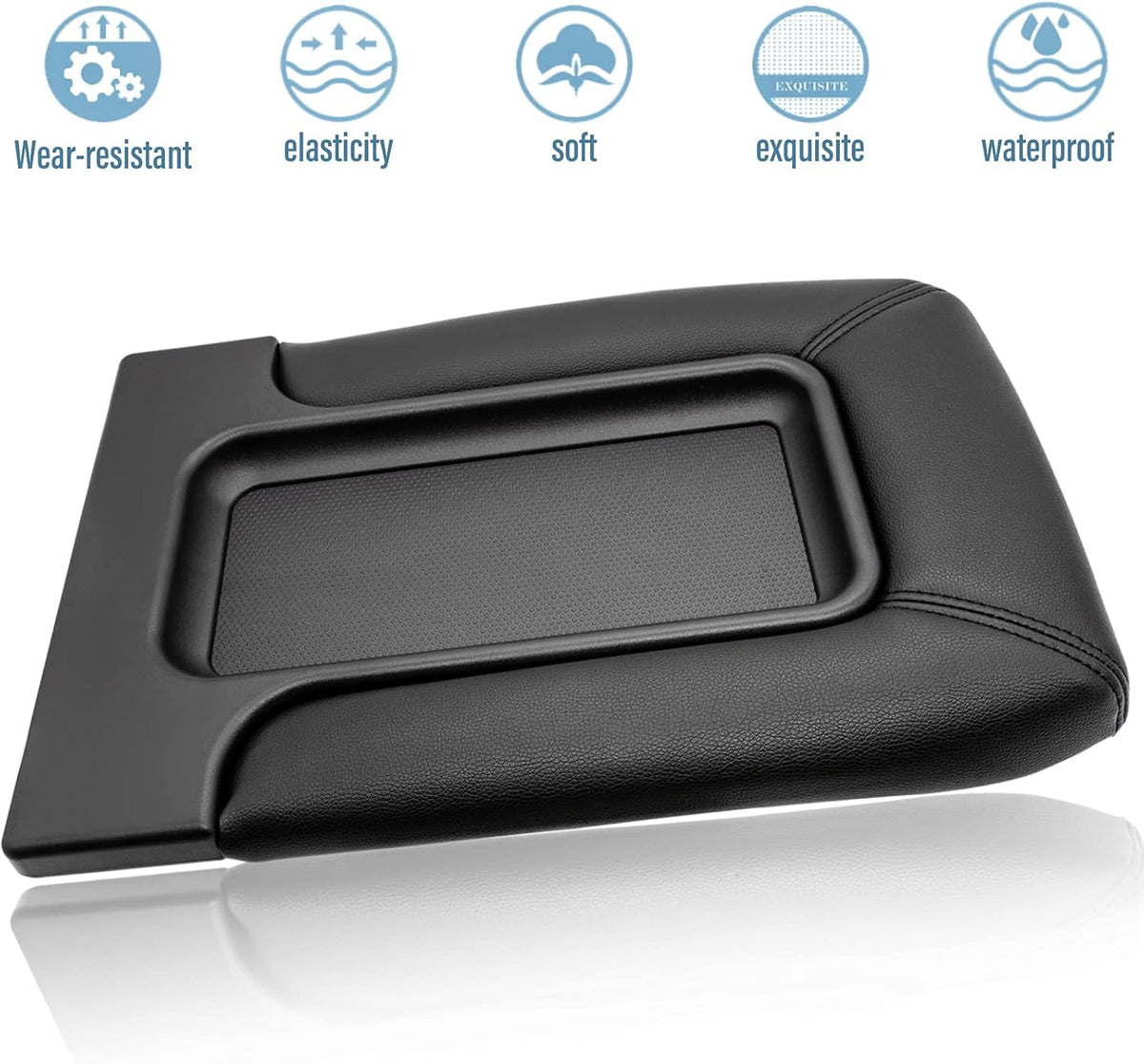 Center Console Lid Replacement Kit Dark Gray Pack of 2 R635473
