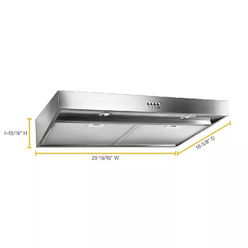 30 in. Stainless Steel Under Cabinet Range Hood T332