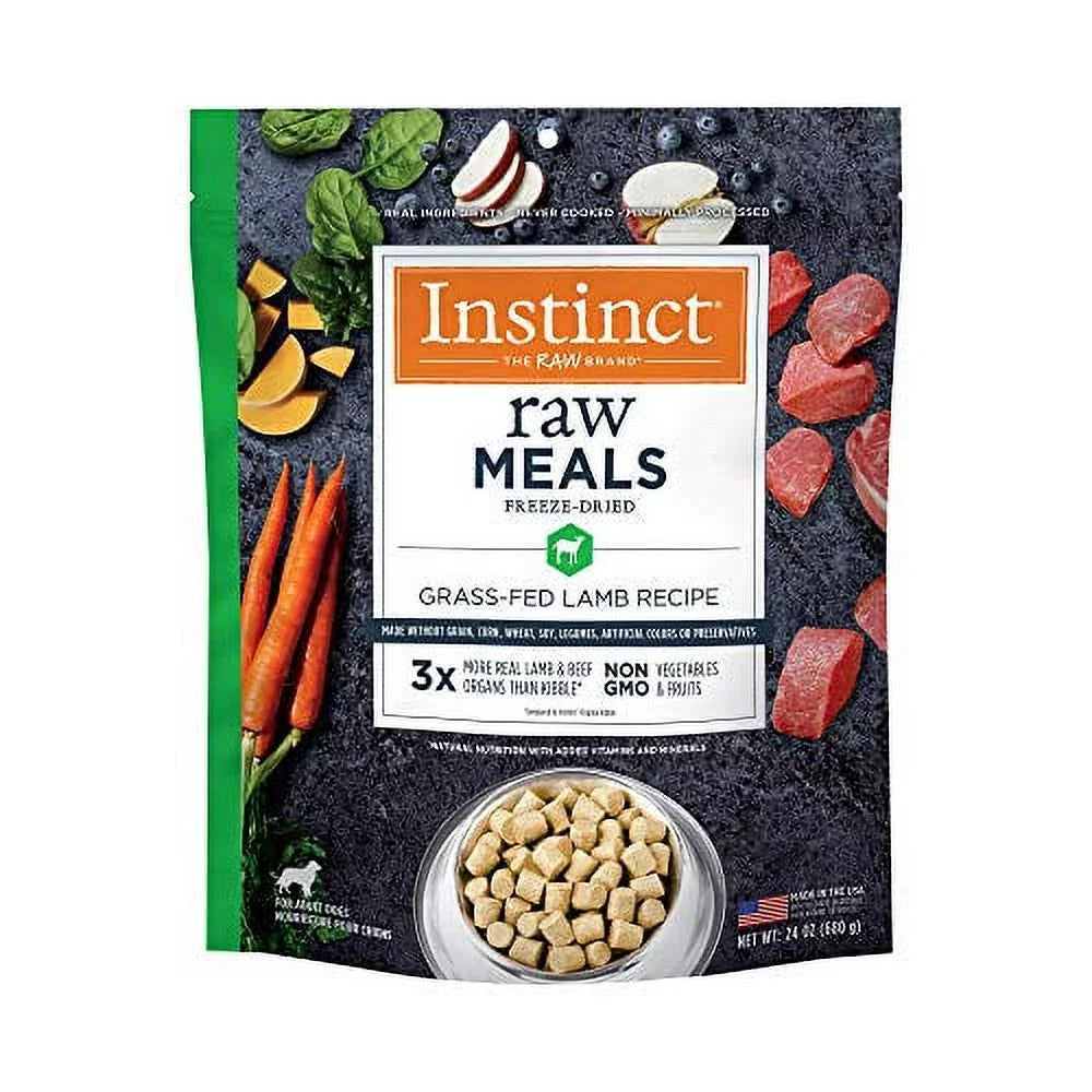 Freeze Dried Raw Grain Free Lamb Recipe Dog Food, 24 oz. Bag X780026