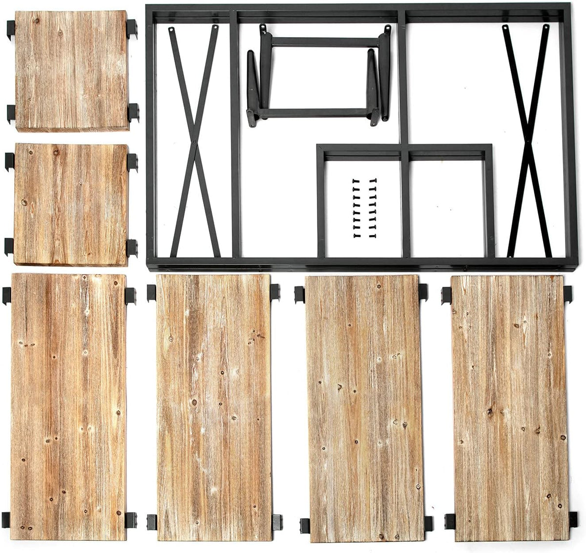6 Tier Solid Wood Bookcase B7116