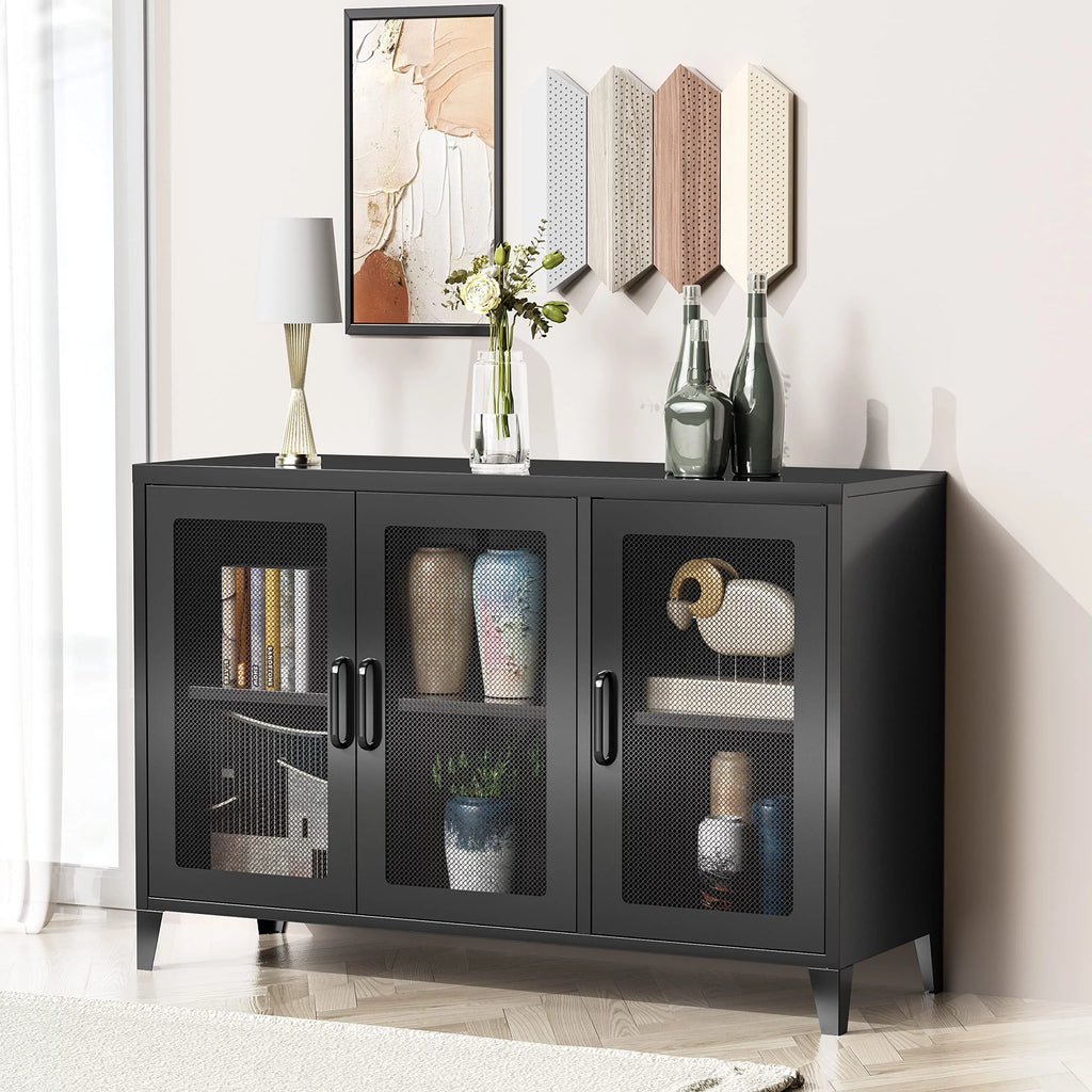 Buffet Server Table with Doors Cabinet T5233