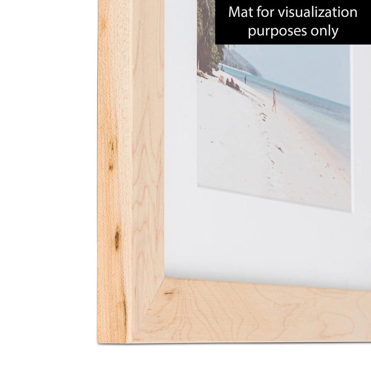16x20 Inch Hard Maple Picture Frame with Plexi Glass Z2688