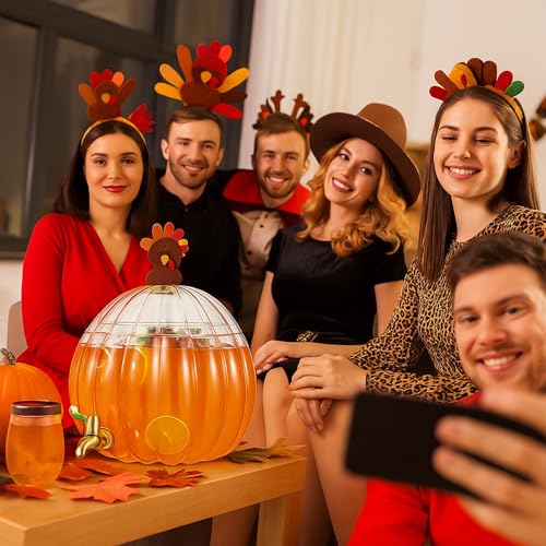1.3 Gallon Pumpkin Drink Dispenser with 4 Cups R4393