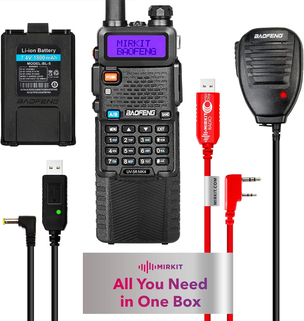 Handheld Ham Radio Starter Kit 8 Watt with 3800 mAh W794
