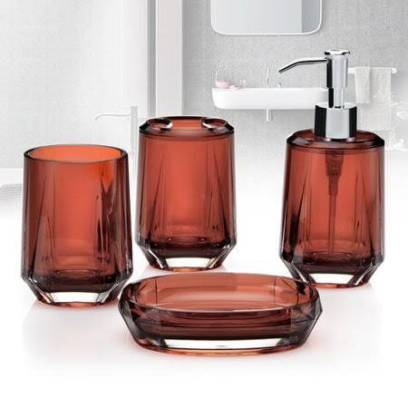 Bathroom Accessory Set Red Ochre T305804
