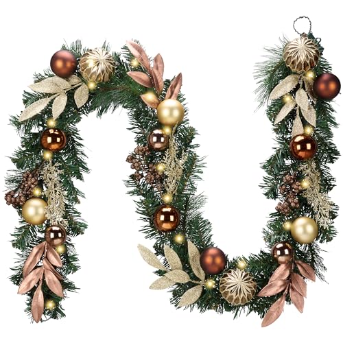 9 Ft Pre-Lit Christmas Garland with Lights R5649