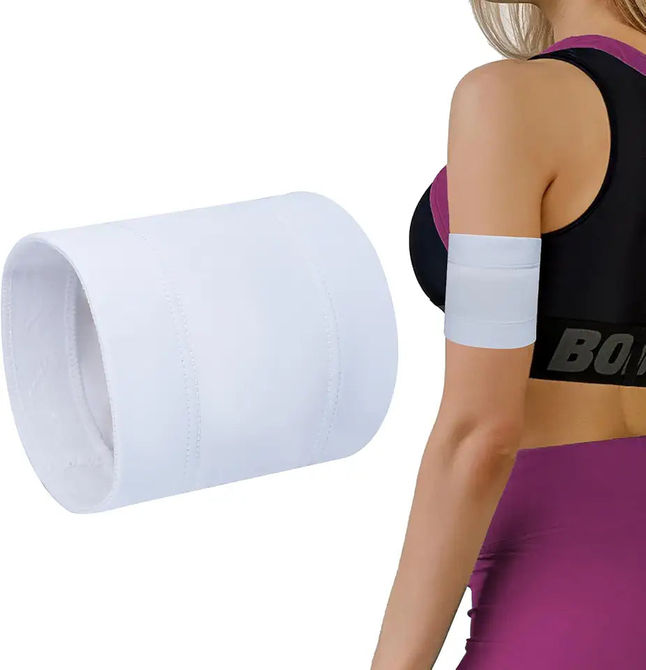 White XL Insulin Arm Band for Sensor G174