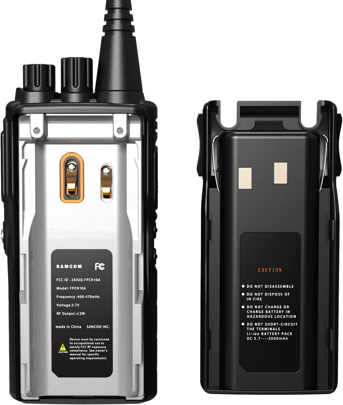 6 Packs UHF Two Way Radios with Earpieces Z340