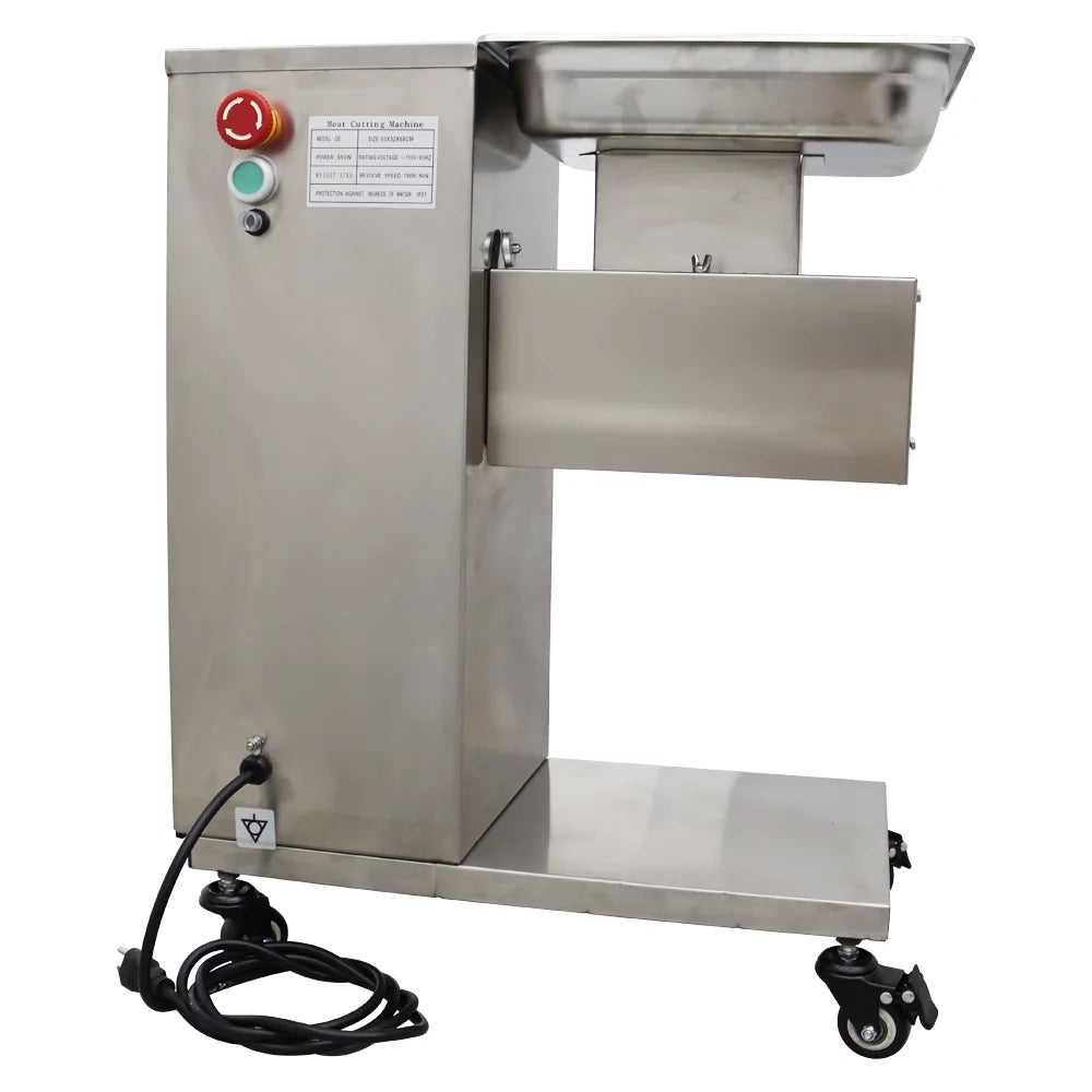Stainless Electric Meat Slicer with 8mm Blade Z779332