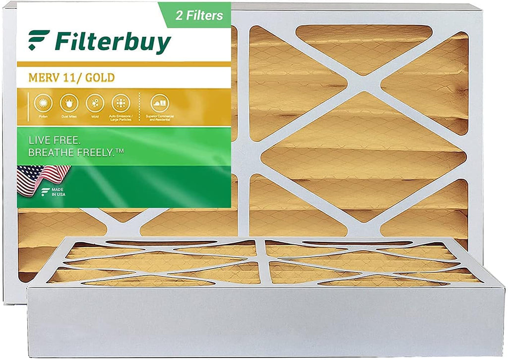 16x25x4 MERV 11 Pleated Air Filter (2-Pack) Q45589