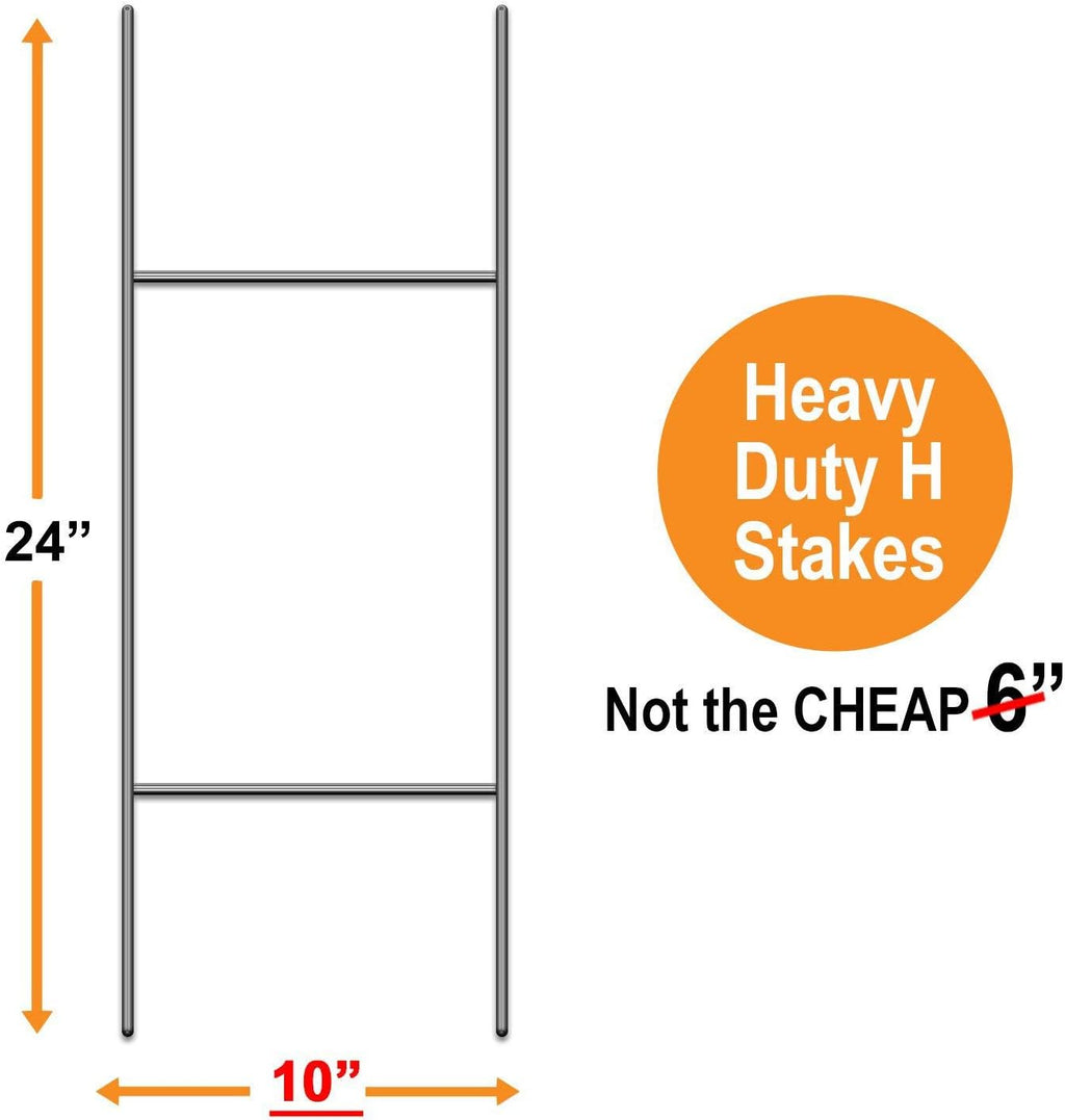 Open House Sign Kit with Tall Stands 24x18 Yard Sign Bundle 5 Pack of 2 I2783