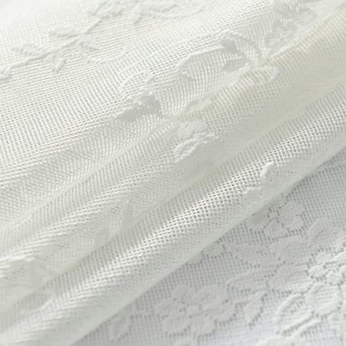 Scalloped Lace Sheer Curtains 2 Panels T3619