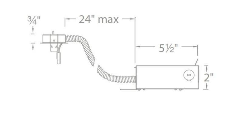 3.5 inch LED Remodel Housing - Non-IC Aluminum K9897