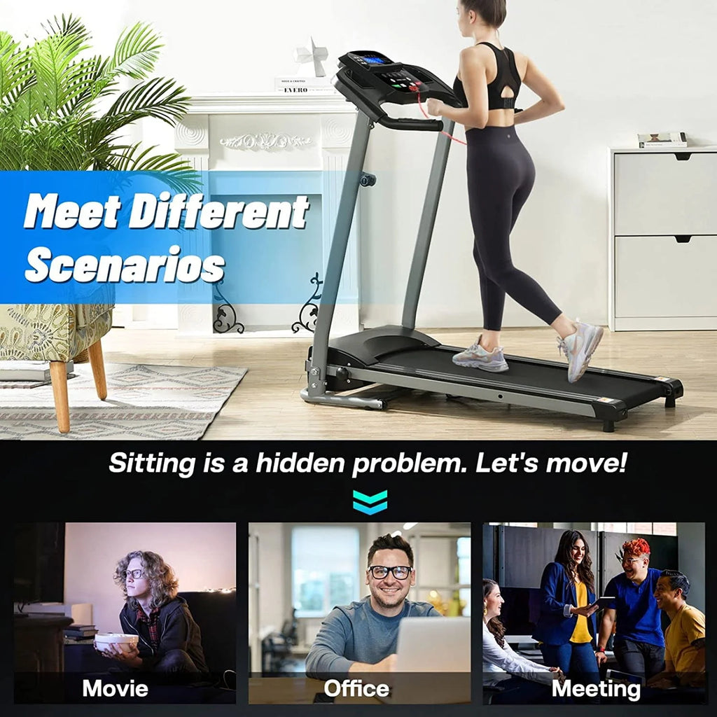 Folding Treadmill with 12 Preset Programs J817