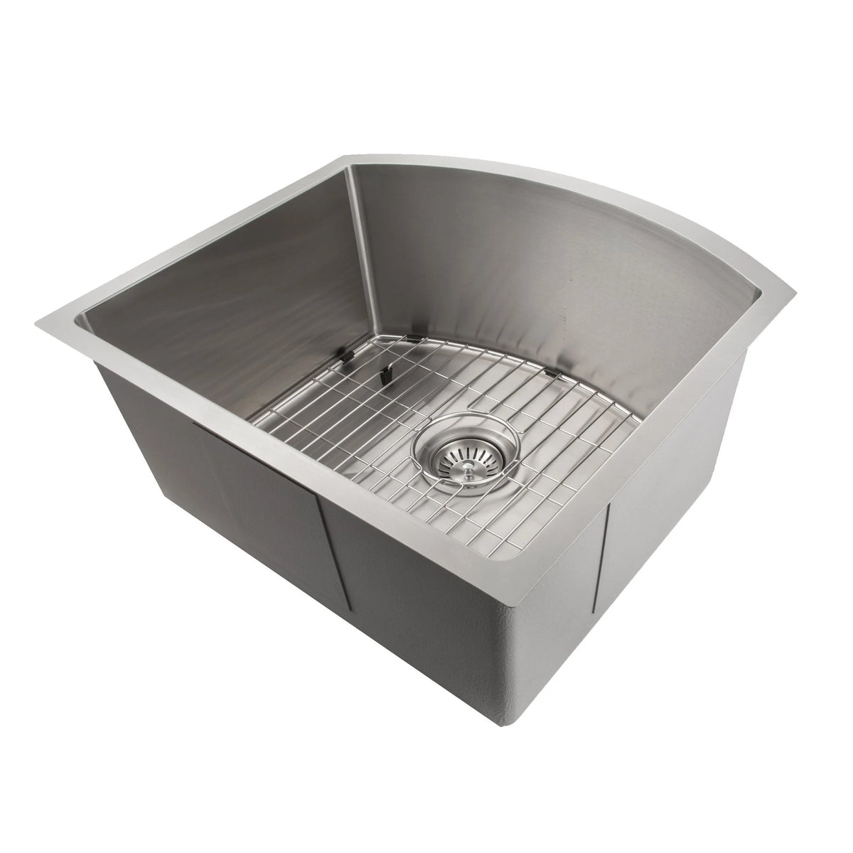 22 in. Undermount Single Bowl Stainless Steel Kitchen Sink with Bottom Grid F20399