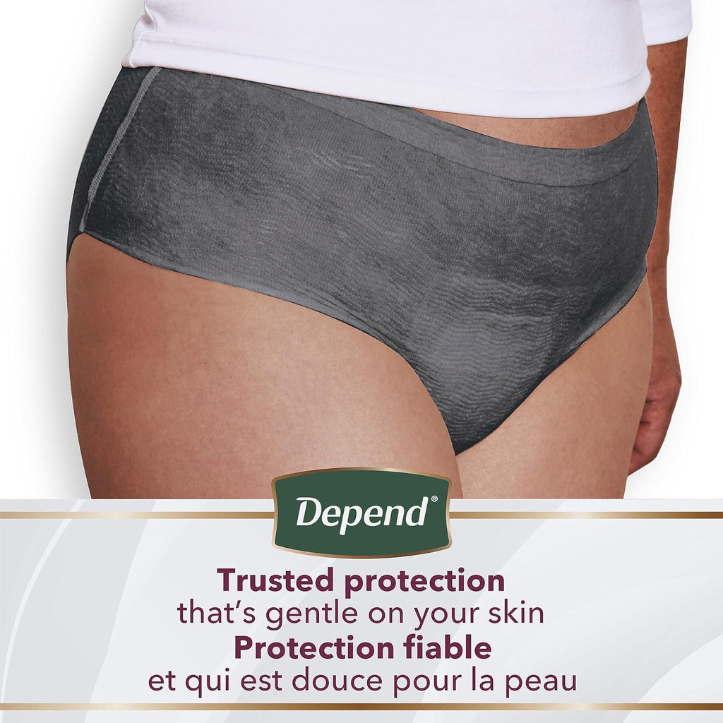 Disposable Maximum Absorbency Incontinence and Postpartum Underwear for Women, Pink, Medium (22 Count) G362780