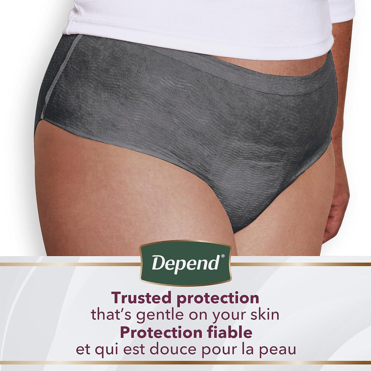 Disposable Maximum Absorbency Incontinence and Postpartum Underwear for Women, Pink, Medium (22 Count) G362780