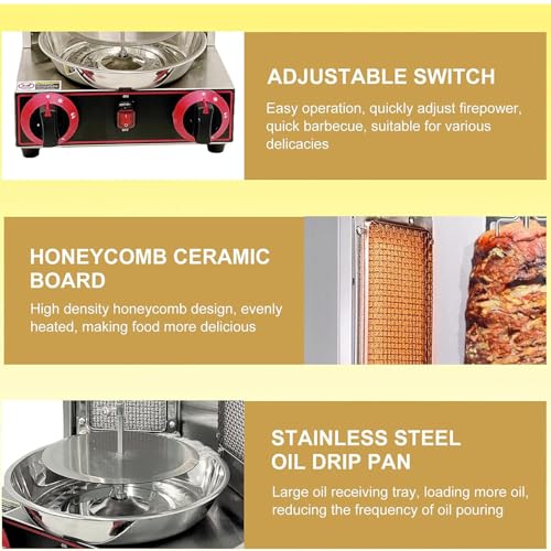 Gas Vertical Broiler with 2 or 3 Burners, Meat Catch Pan E98115