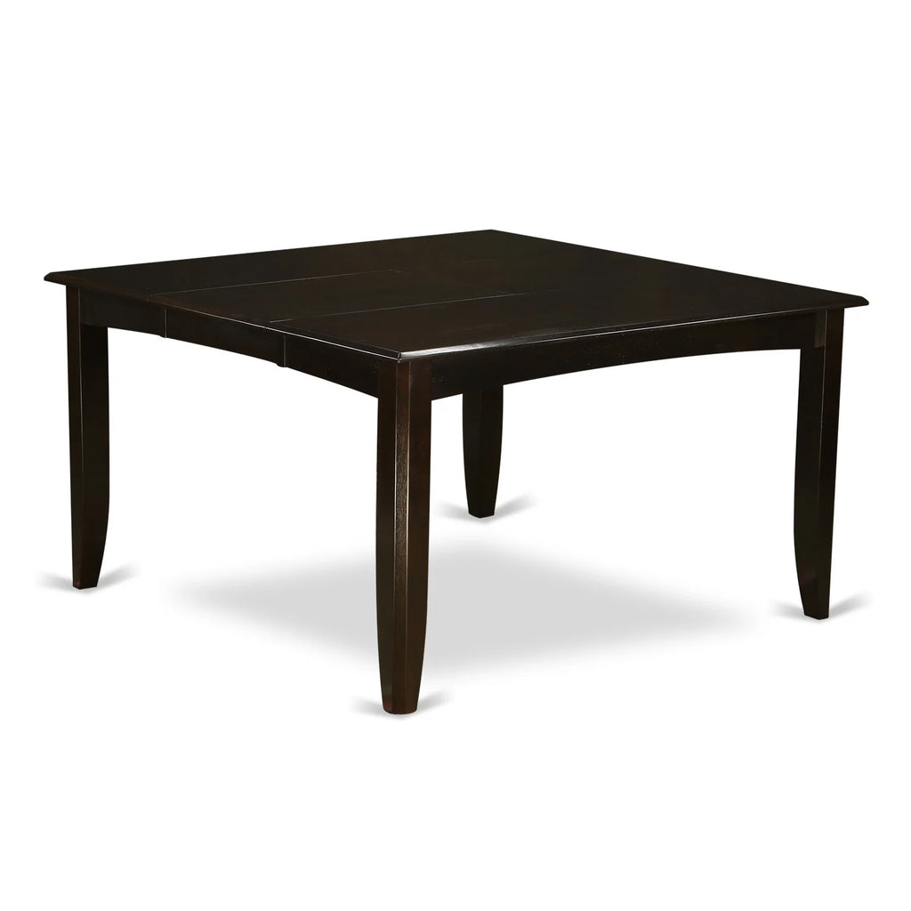 Square Table with Butterfly Leaf Saddle Brown Finish W423