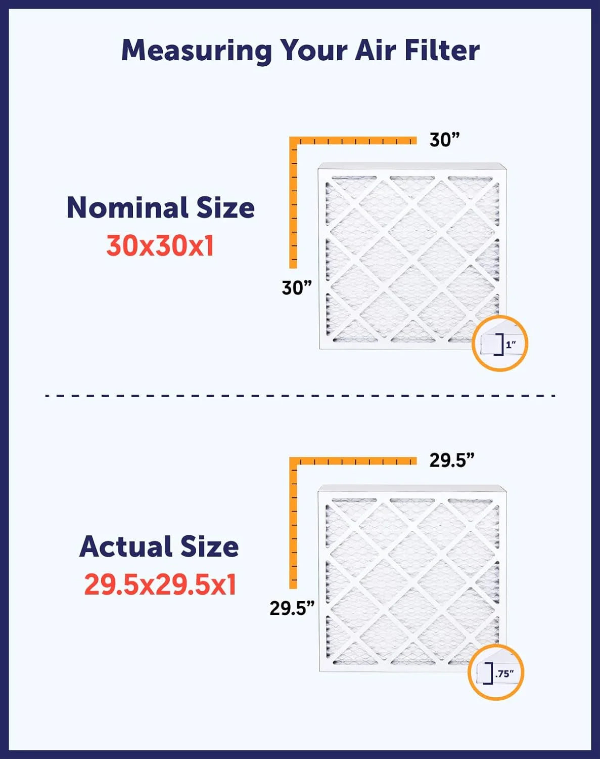 21x66x1 MERV 8 Pleated HVAC Air Filter 4-PACK J5071