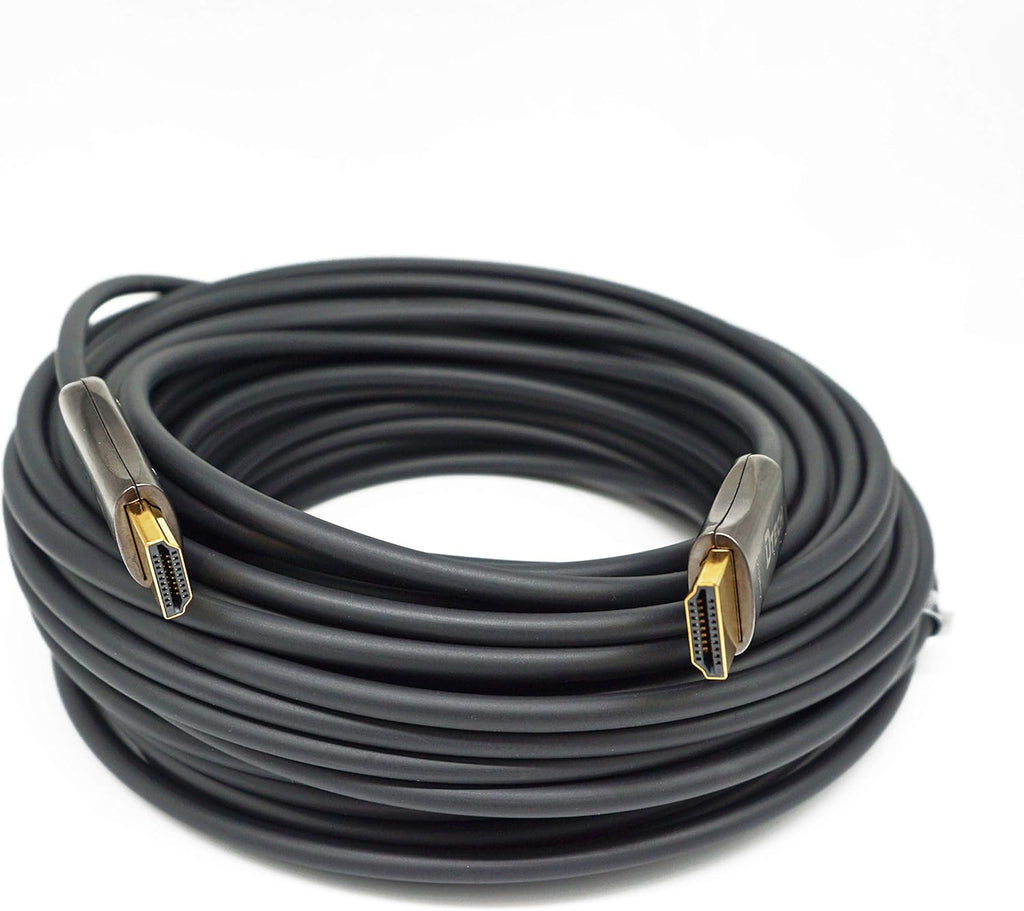 Fiber Optic HDMI Cable 50ft 4K60Hz 18Gbps Slim UHD Video Cord Pack of 2 X593