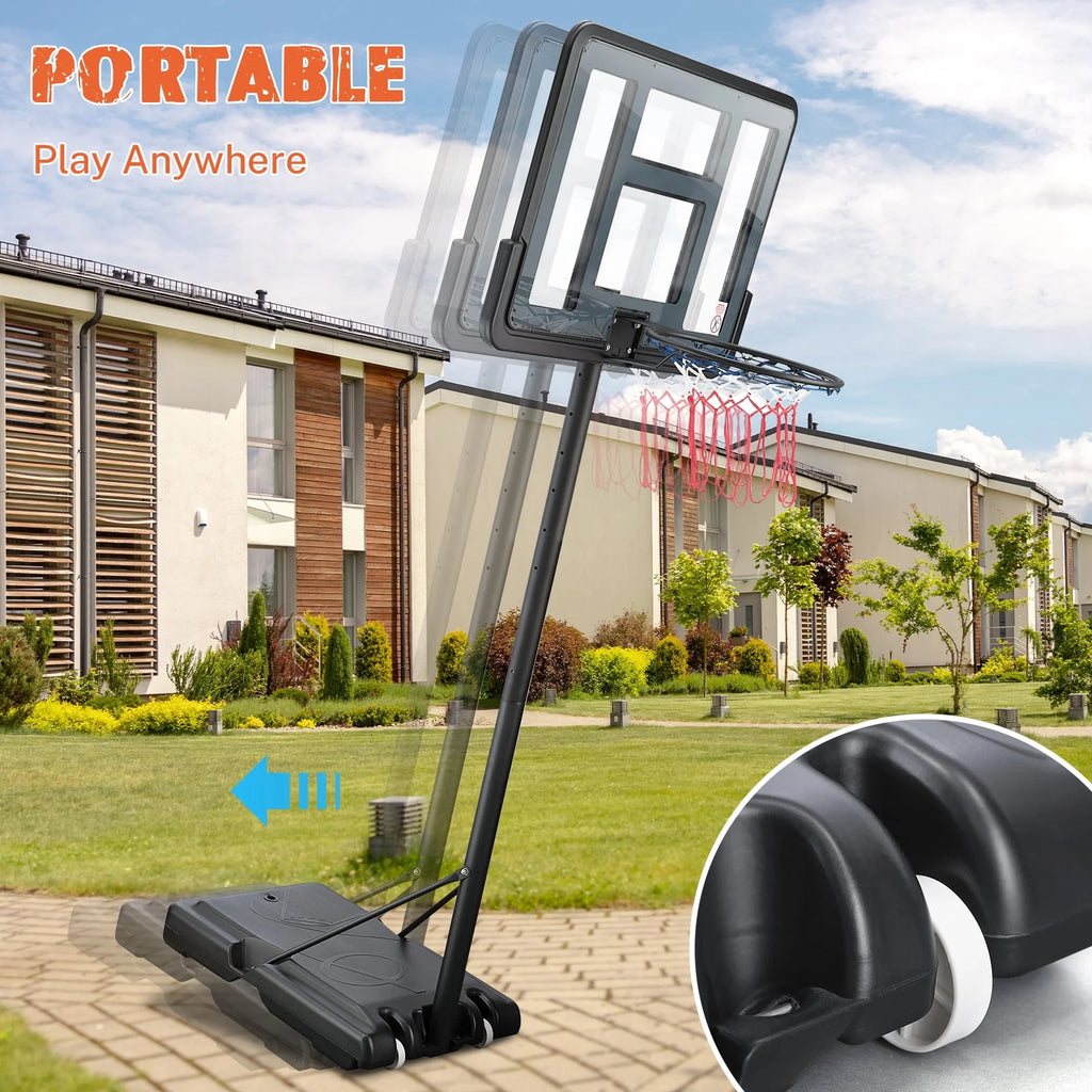 44 inch Height Adjustable Portable Basketball Hoop P64280