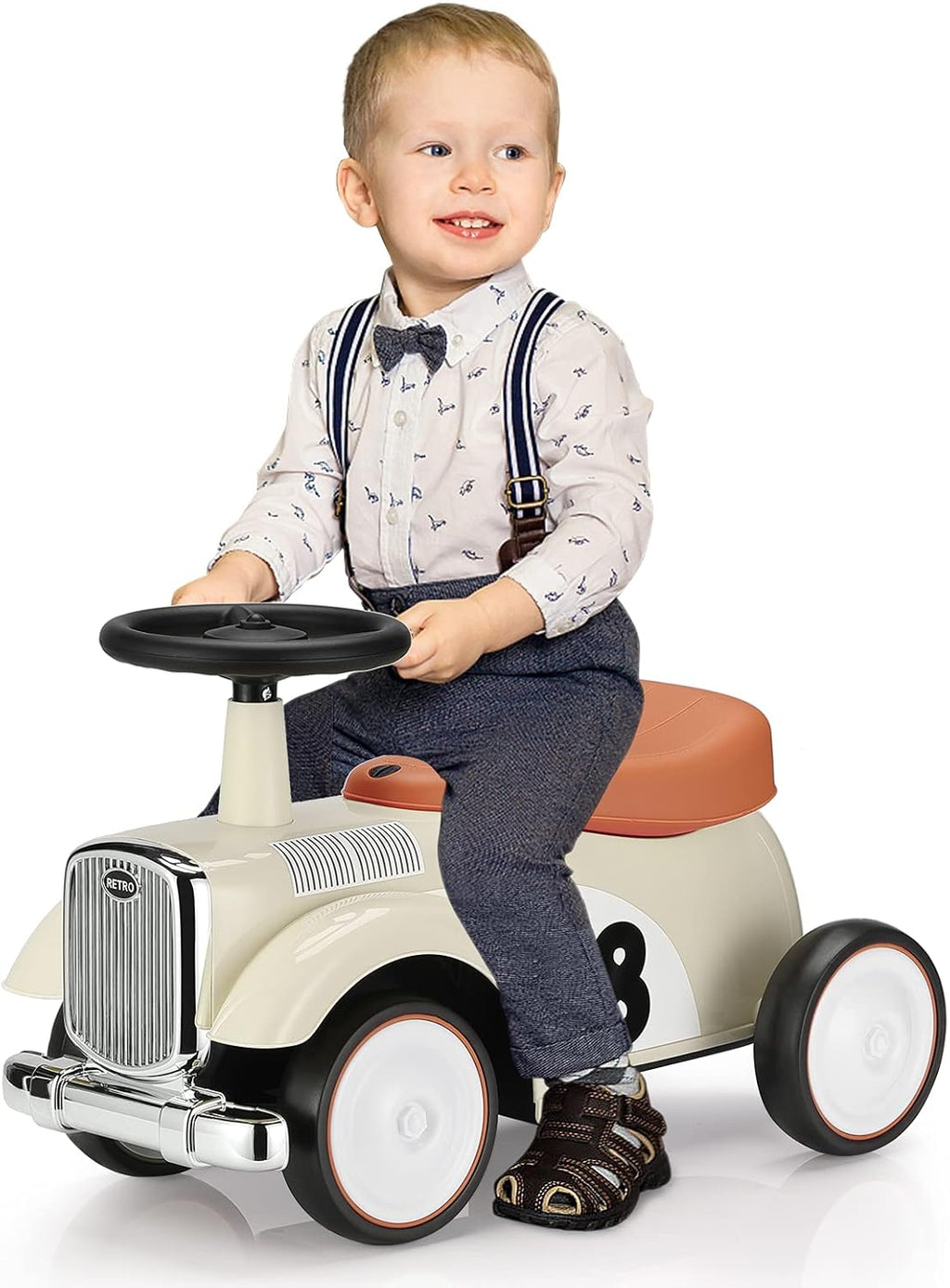 Kids Ride on Toy Foot-to-Floor Sliding Car with Storage S562538