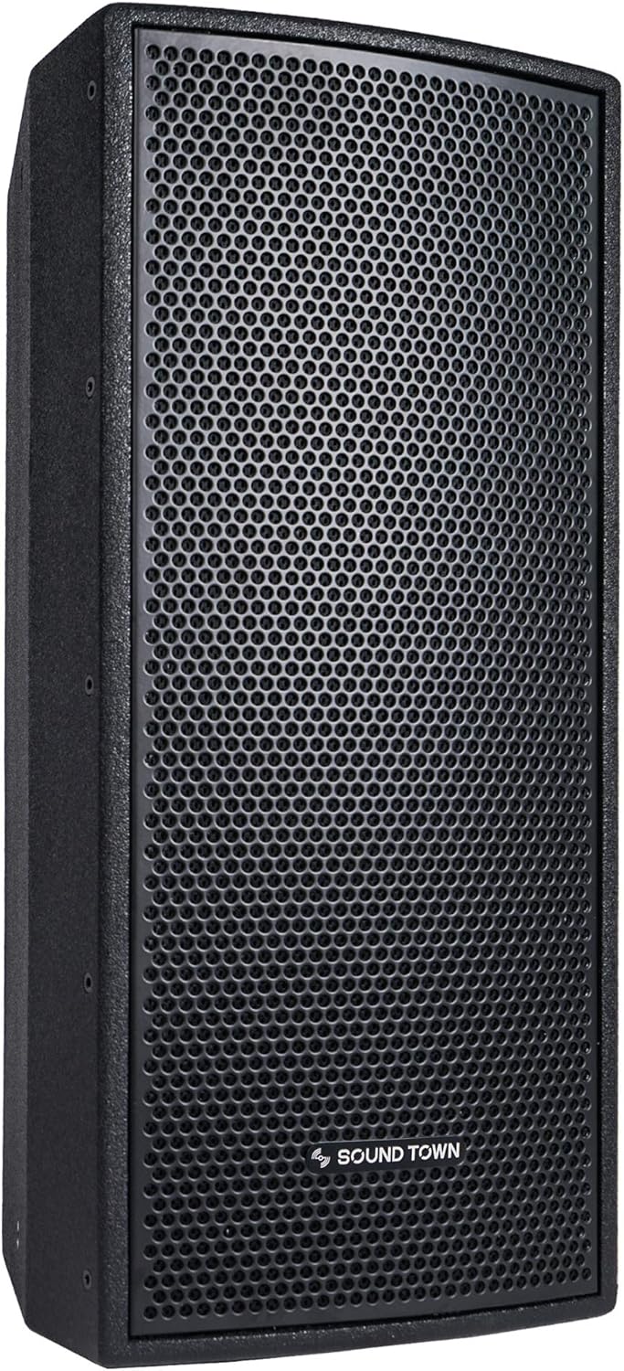 Pair of Dual 8 2-Way Passive Professional Loudspeaker, Black with U Bracket K53933