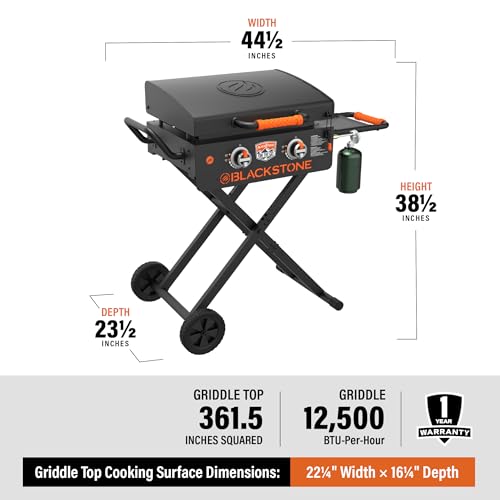 22” Stainless Steel Gas Griddle with Hood A391857