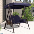 3-Seat Outdoor Patio Swing with Canopy and Cushions Z3289